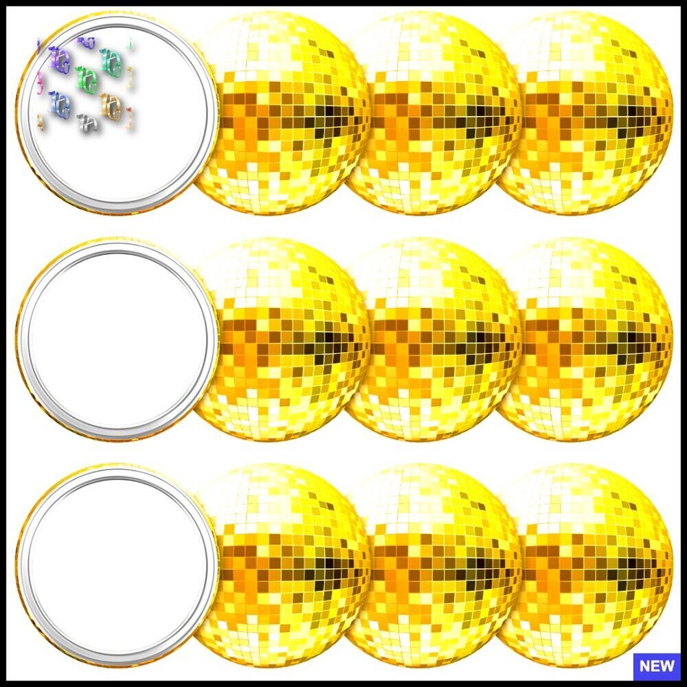Disco Ball Compact Mirrors Retro Vintage Portable Makeup Travel Purse Mirror